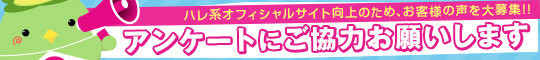 ハレ系サイトに関するアンケートのお願い